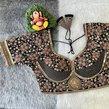 Black Sabyasachi Style Bridal Blouse