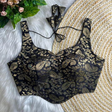 Corset Style Banarasi Blouse