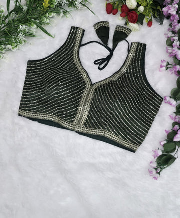 Green Fancy Pure Cotton Blouse