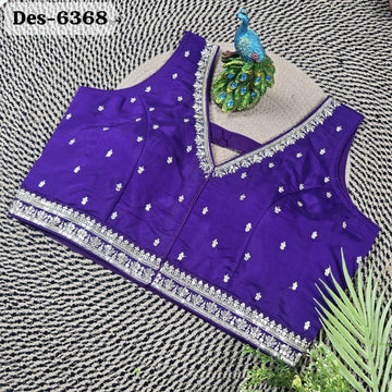 Purple Club Silk Partywear Blouse