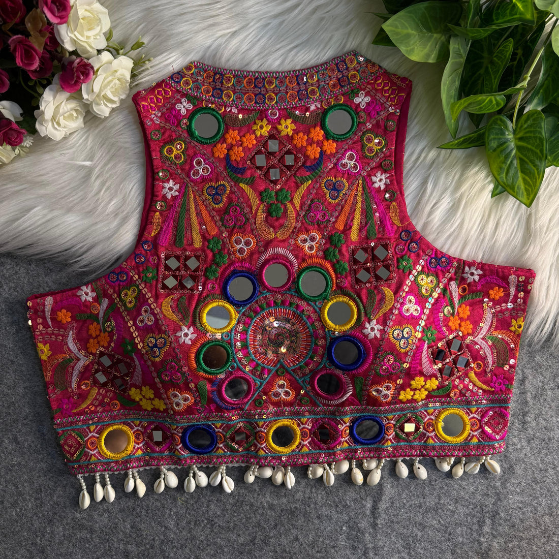 Rani Italian Silk Embroidered Stitched Blous