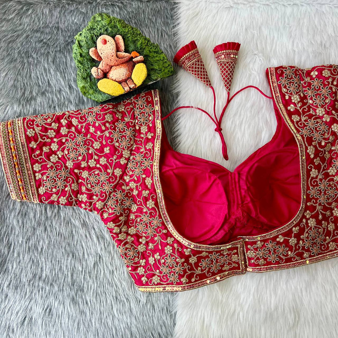 Rani Sabyasachi Style Bridal Blouse
