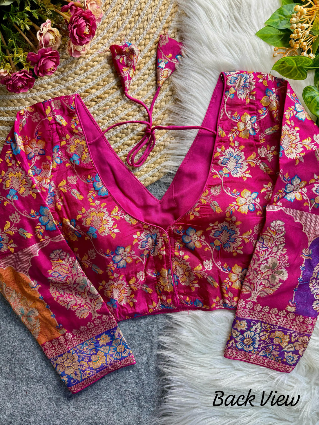 Rani Beautiful Partywear Soft Dola Blouse